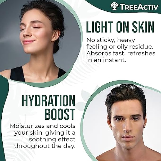 TreeActiv ACNE TREATMENT FACE SPRAY, 4 FL OZ | REDUCES OCCURRENCE OF HORMONAL, SEVERE, & CYSTIC ACNE, CLARIFYING SALICYLIC ACID FACE MIST FOR MEN & WOMEN | PORE MINIMIZER FOR FACE | 1000+ SPRAYS - Image 4